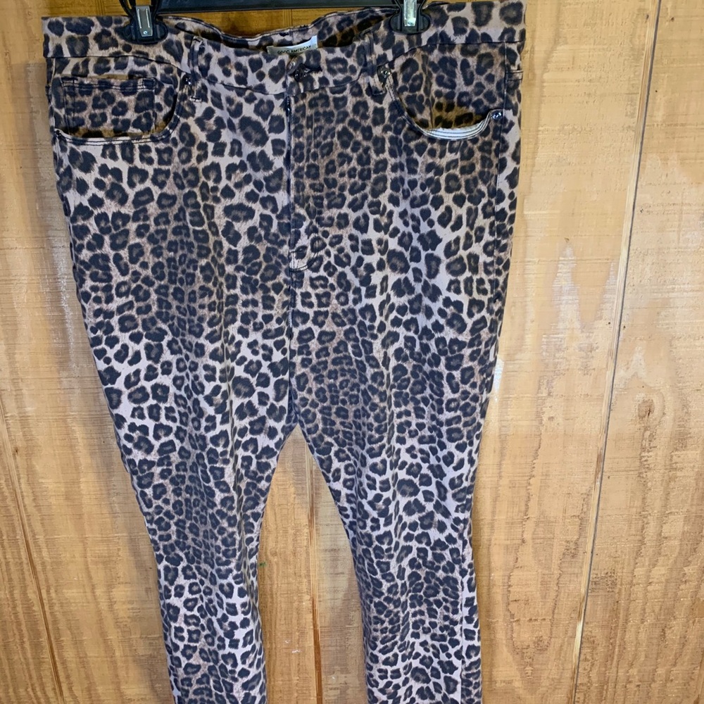 GOOD AMERICAN Cheetah Skinnies